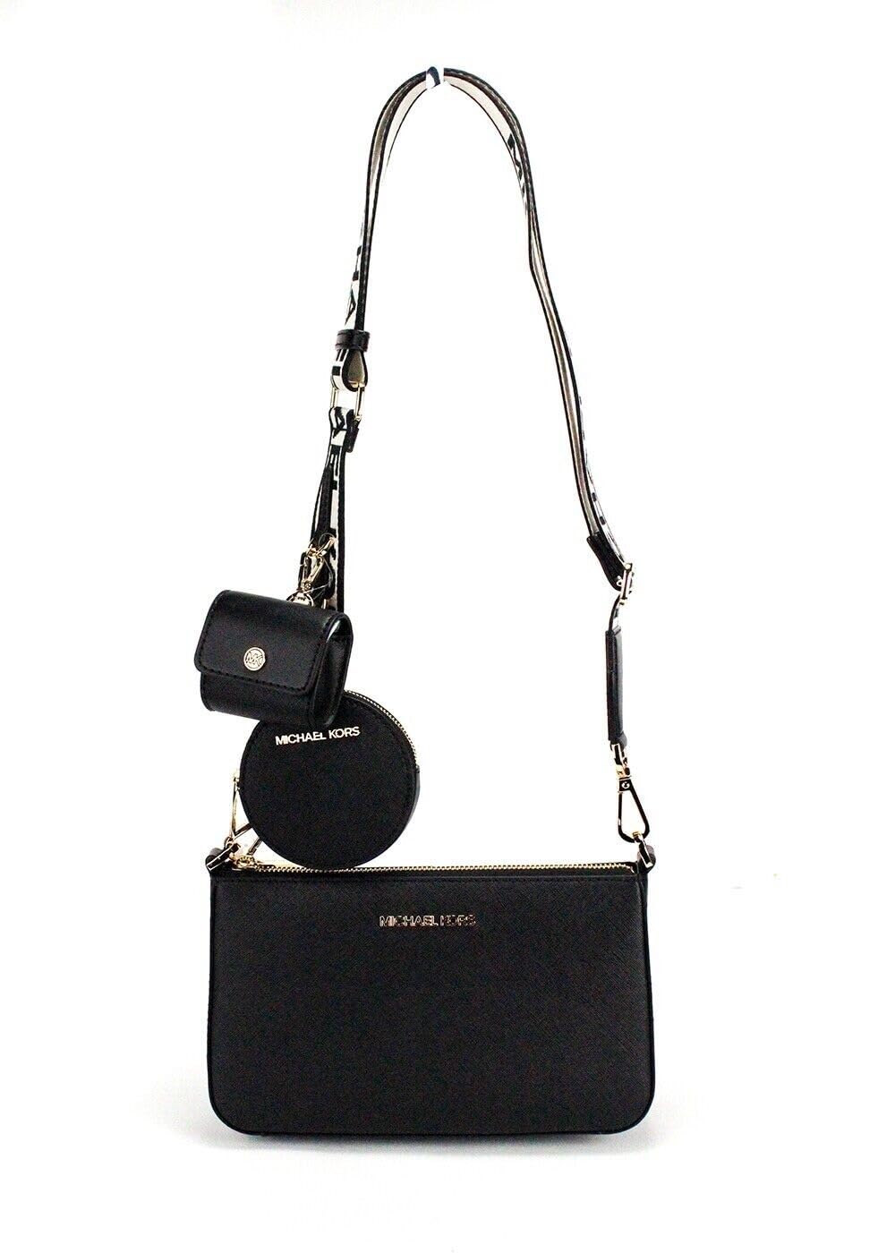 Michael Kors Jet Set Travel Crossbody Bag - Genuine Leather Tech Attachment Purse for Women | Perfect for Work, Travel & Everyday Use