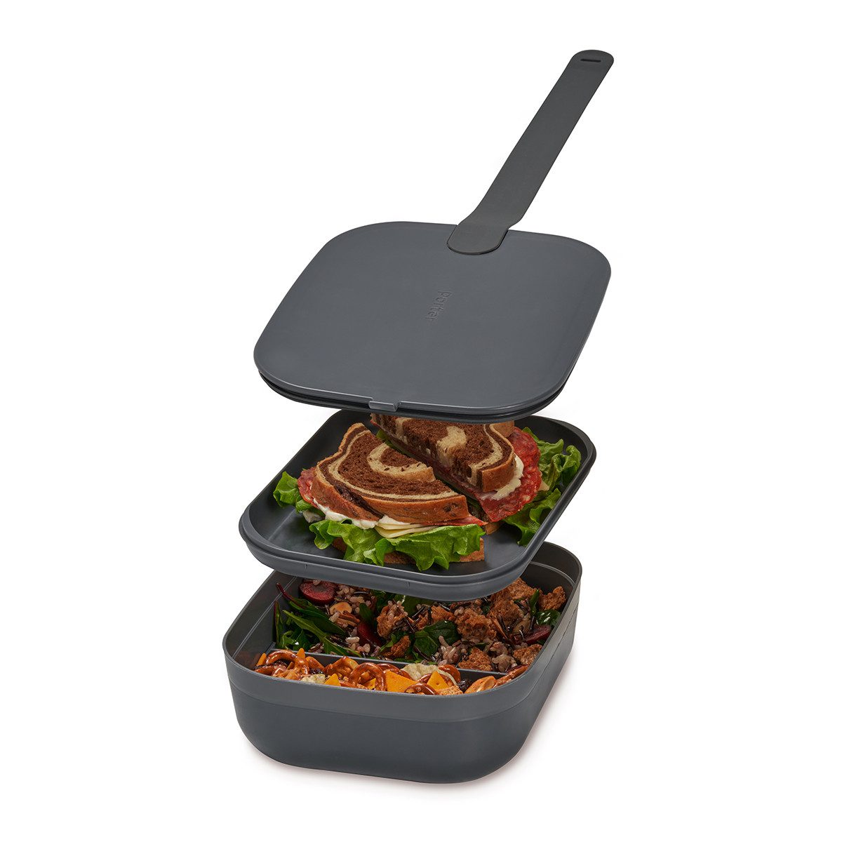 W&P PORTER Insulated Lunch Box - Leakproof & Durable Charcoal Grey Food Container for Work, School & Picnics | BPA-Free Meal Prep Bag for Adults & Kids