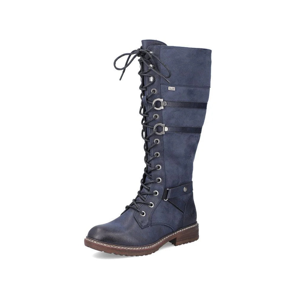 Rieker 94732 Women's Blue Comfort Shoes - Perfect for Work, Walking & Casual Wear