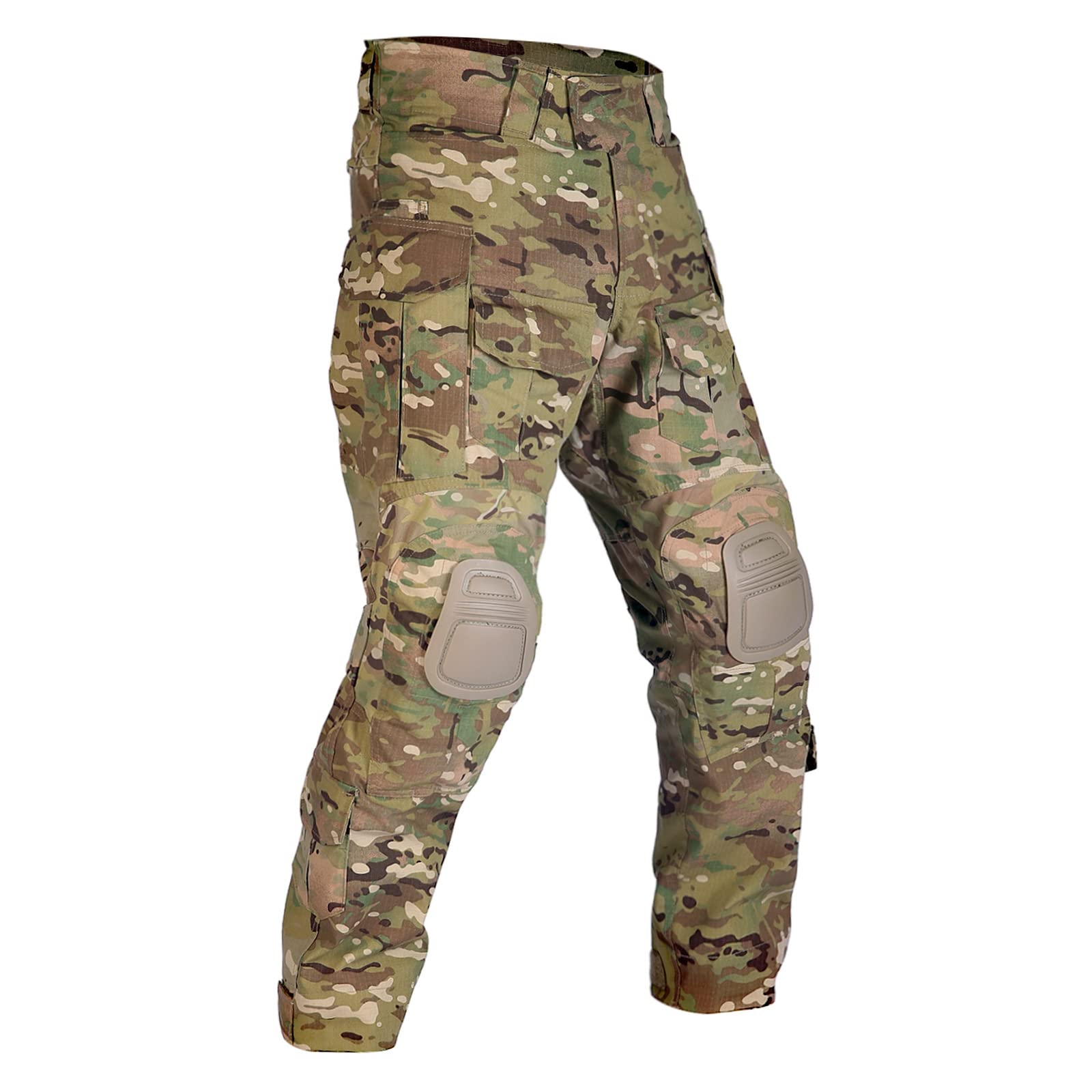 G3 Combat Pants with Knee Pads - Tactical Military Trousers for Men | Durable Rip-Stop Hunting Camo Pants | Perfect for Airsoft, Outdoor Adventures & Tactical Missions
