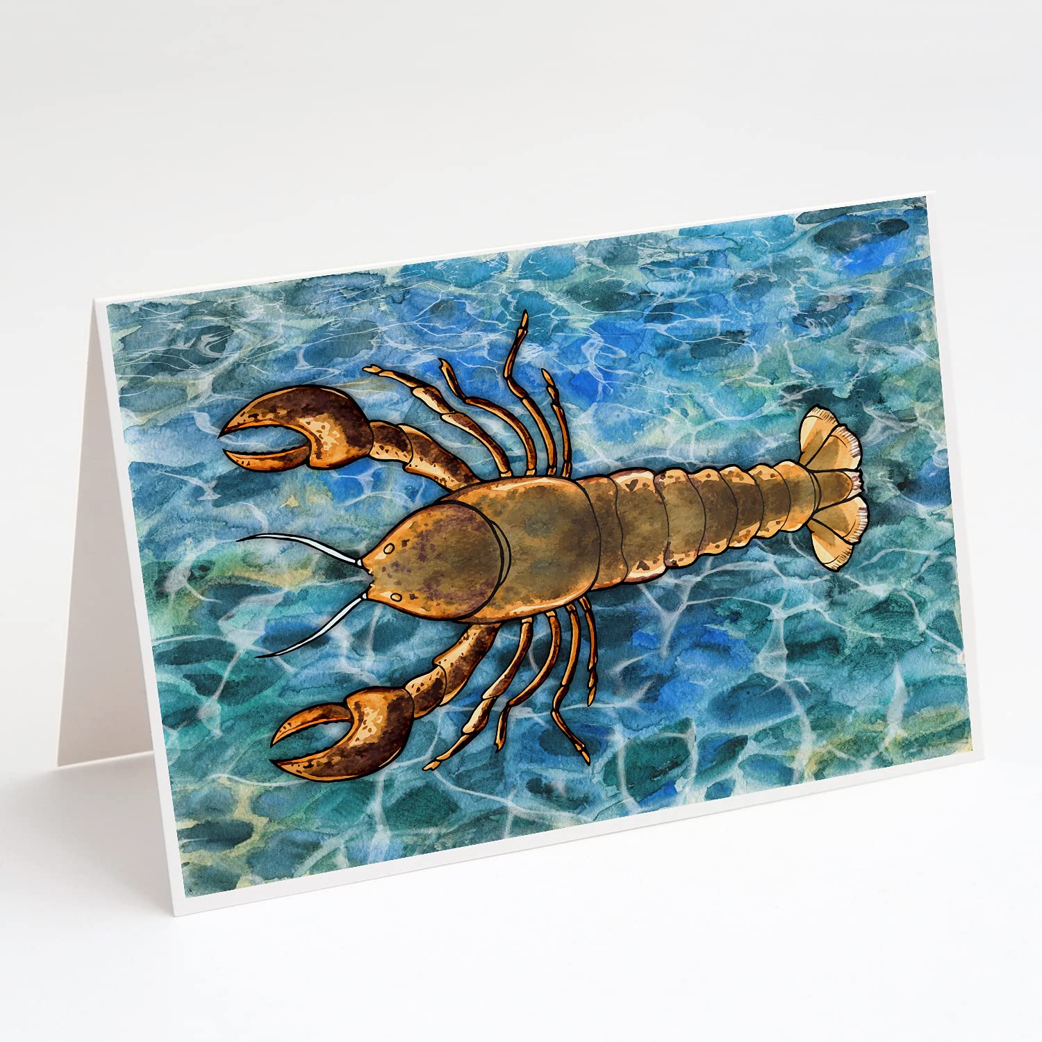 Whimsical Lobster Greeting Cards - Pack of 8 Blank A7 Note Cards (5x7 Inches) with Envelopes | Perfect for Birthday Wishes, Thank You Notes & Special Occasions