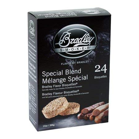 Bradley Smoker BTSB24 Flavor Bisquettes - Special Blend 24 Pack for Wood Pellet Smokers | Perfect for BBQ, Grilling & Smoking Meats | Enhance Flavor for Ribs, Brisket & Chicken