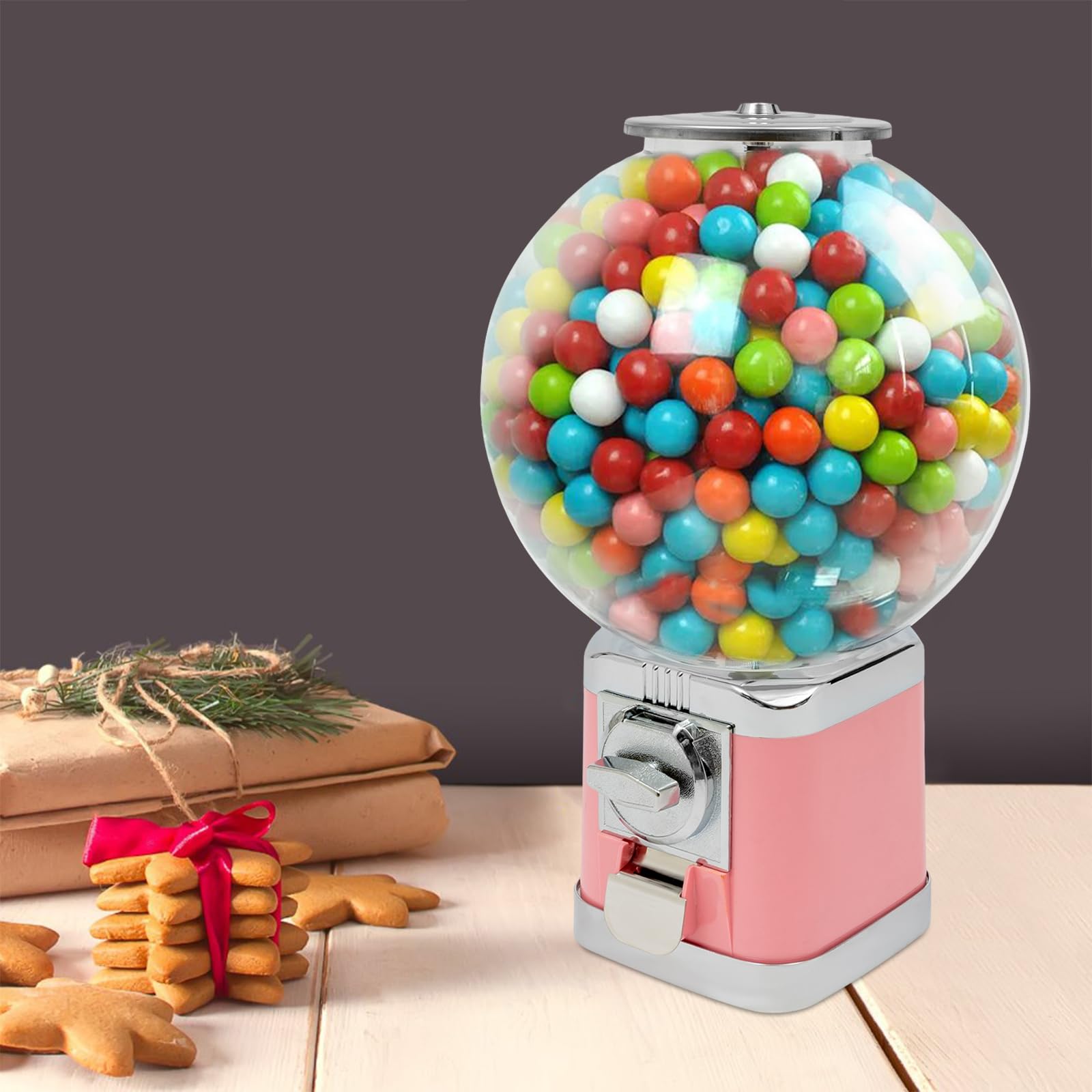 Lockable Pink Capsule Vending Machine - Candy, Gumball & Prize Dispenser for Business, Arcades & Retail Stores - Perfect for Toy Vending, Twister Ball Games & Party Entertainment