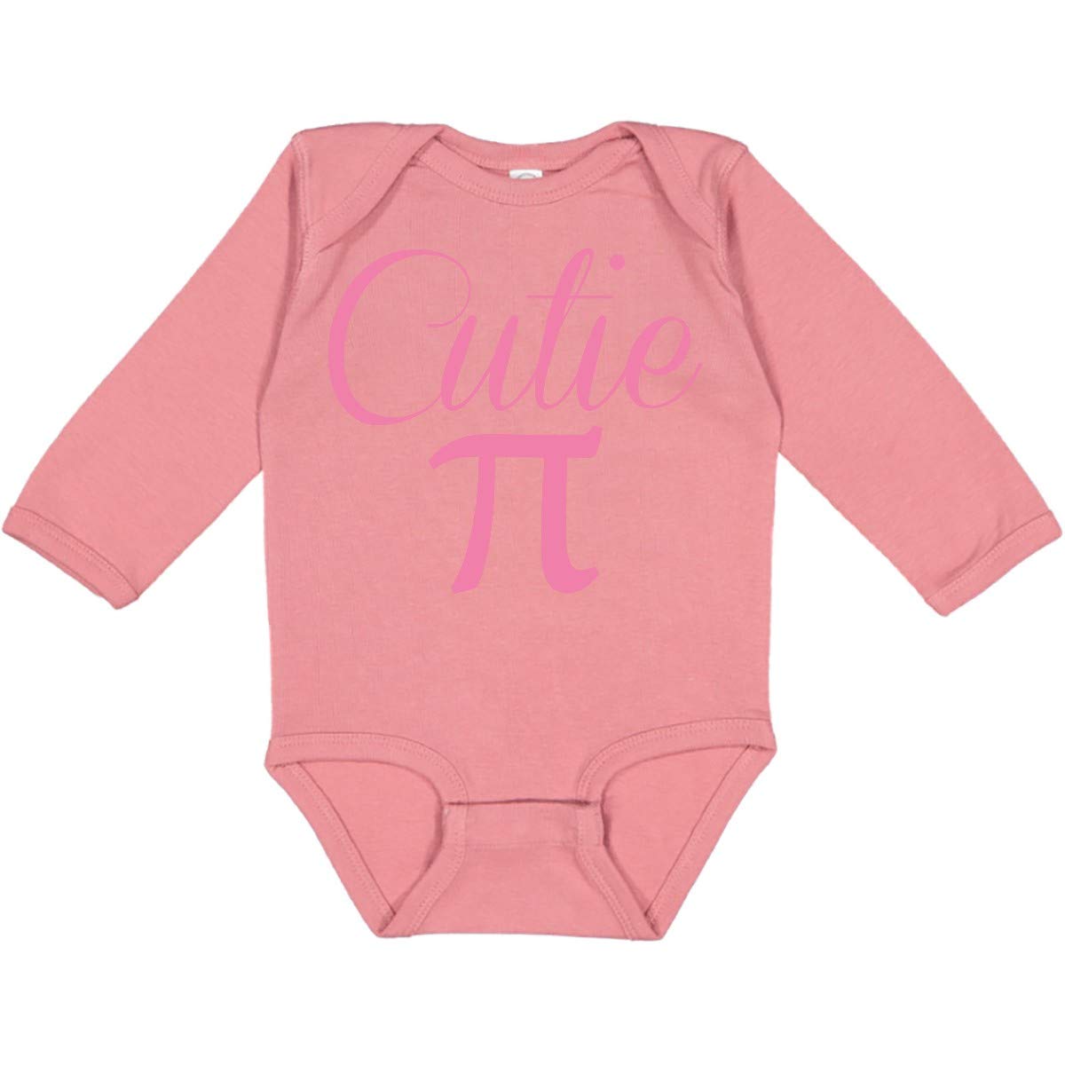 Inktastic Cutie Pie Pink Long Sleeve Baby Bodysuit - Soft & Comfortable Infant Romper for Newborns, Girls & Boys - Perfect for Playtime, Photo Shoots & Everyday Wear