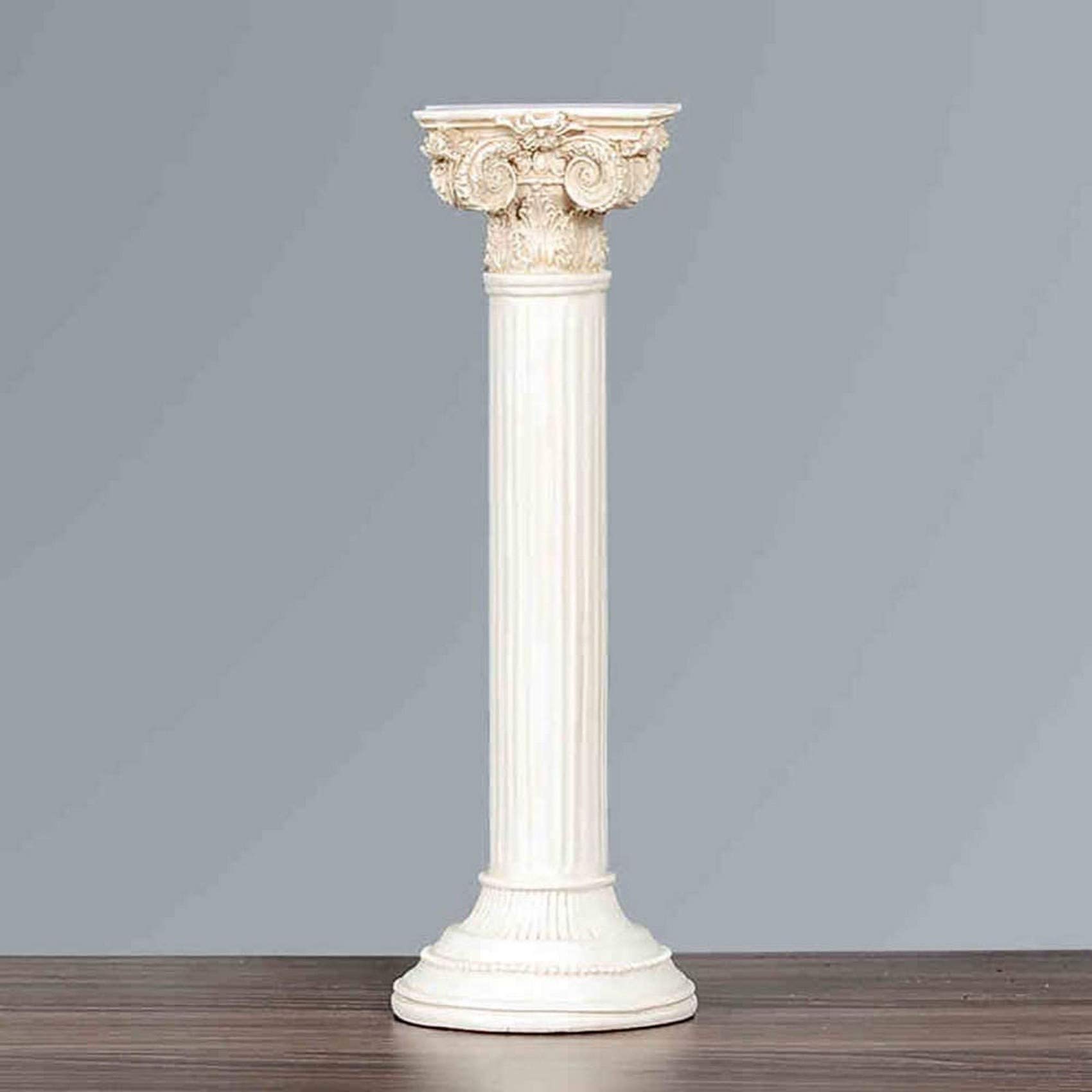 Classic Greek Roman Corinthian Column Pedestal Statue - Indoor Outdoor Home Decor for Living Room, Garden, Wedding & Event Decoration