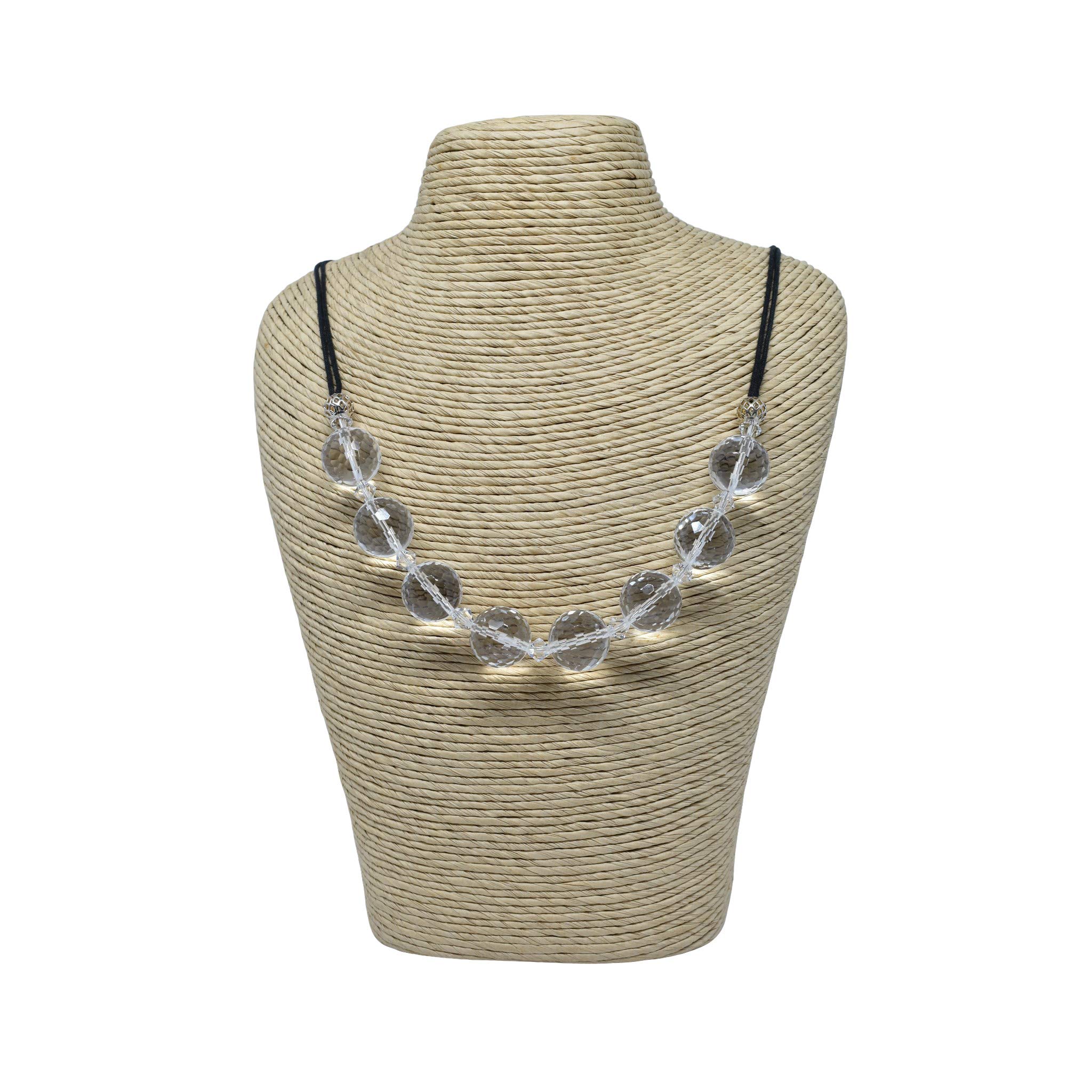 Natural Rock Crystal Necklace for Women - Healing Stone Jewelry with Positive Energy, Elegant Pendant for Meditation, Yoga & Spiritual Gifts