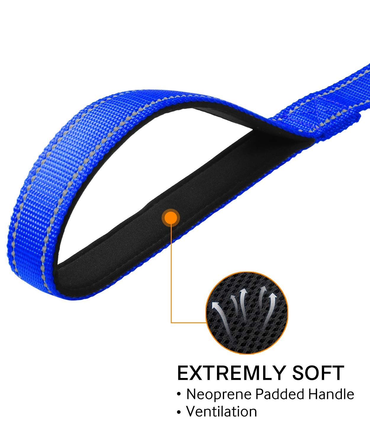 Joytale Reflective Dog Collar and Leash Set - 5FT Nylon Leash with 3/4