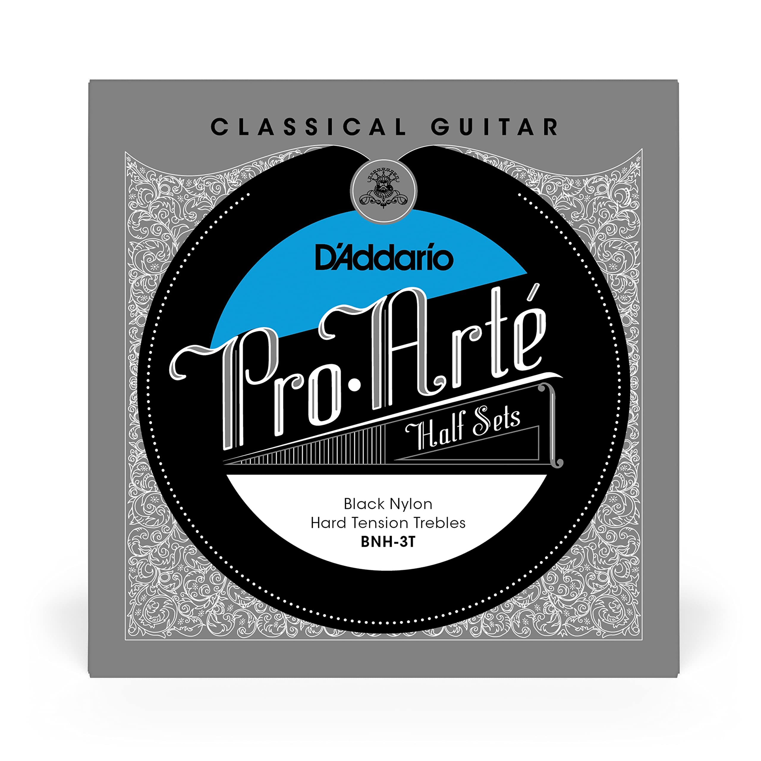 D'Addario BNH-3T Nylon Classical Guitar Strings - Heavy Tension for Warm Tone & Durability | Perfect for Classical, Flamenco & Fingerstyle Playing