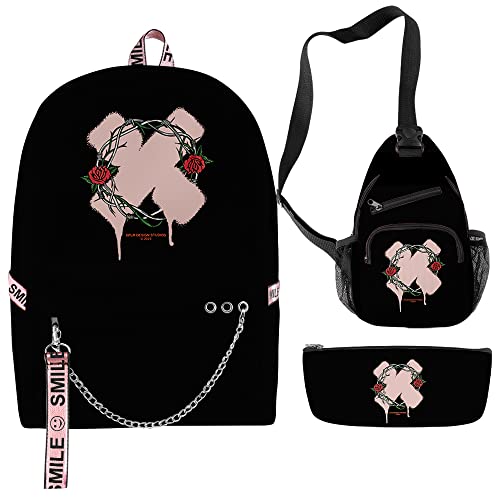 WZSMHFT XPLR Thorn Backpack 2023 - Hip Hop Travel Backpack Set (3-Piece) for Men & Women - Durable & Stylish for School, Gym, and Urban Adventures