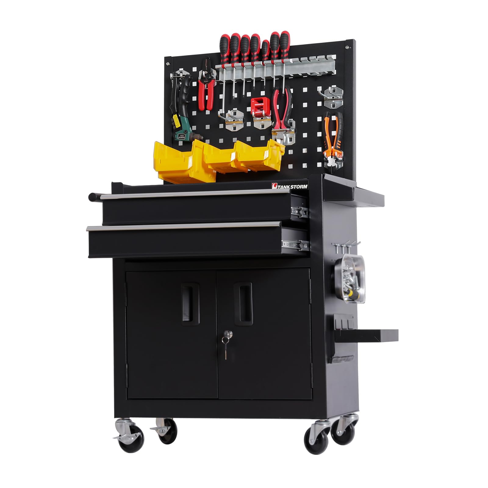 Tool Cart Back Panel with Hook Kit - Durable Storage Organizer for Workshop & Garage Tools | Perfect for Tool Chests, Workbenches & DIY Projects