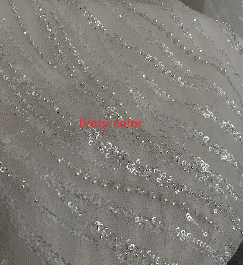 Luxury Dubai Wedding Dress with Full Beading & Lace – High-Quality Bridal Gown for Elegant Ceremonies & Destination Weddings