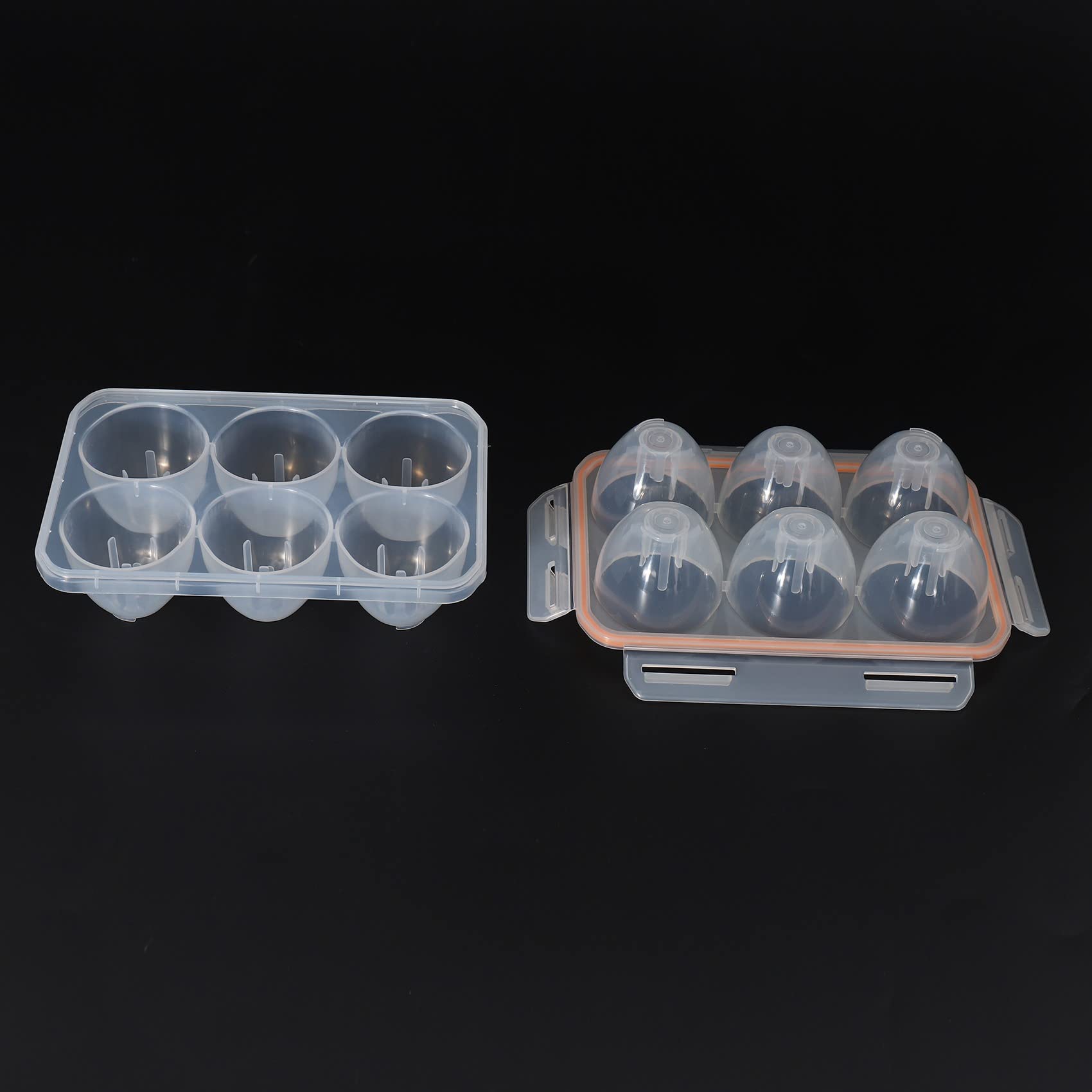 Shockproof & Leakproof Portable Egg Container for Camping - 6 Egg Storage Case Holder - Perfect for Outdoor Adventures, Picnics & Travel