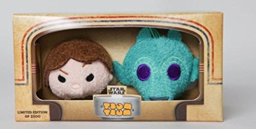 2016 SDCC San Diego Comic Con Exclusive Limited Edition Star Wars Han Solo & Greedo Tsum Tsum Boxed Set - Rare Collectible for Disney Fans, Star Wars Merchandise for Display & Gift Giving