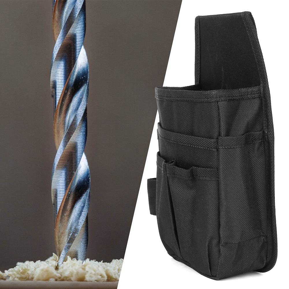Heavy Duty Canvas Tool Belt with Utility Pouch - Multifunctional Electric Drill Storage Waist Bag for Construction, DIY & Home Improvement Projects | Perfect for Electricians, Carpenters & Handymen