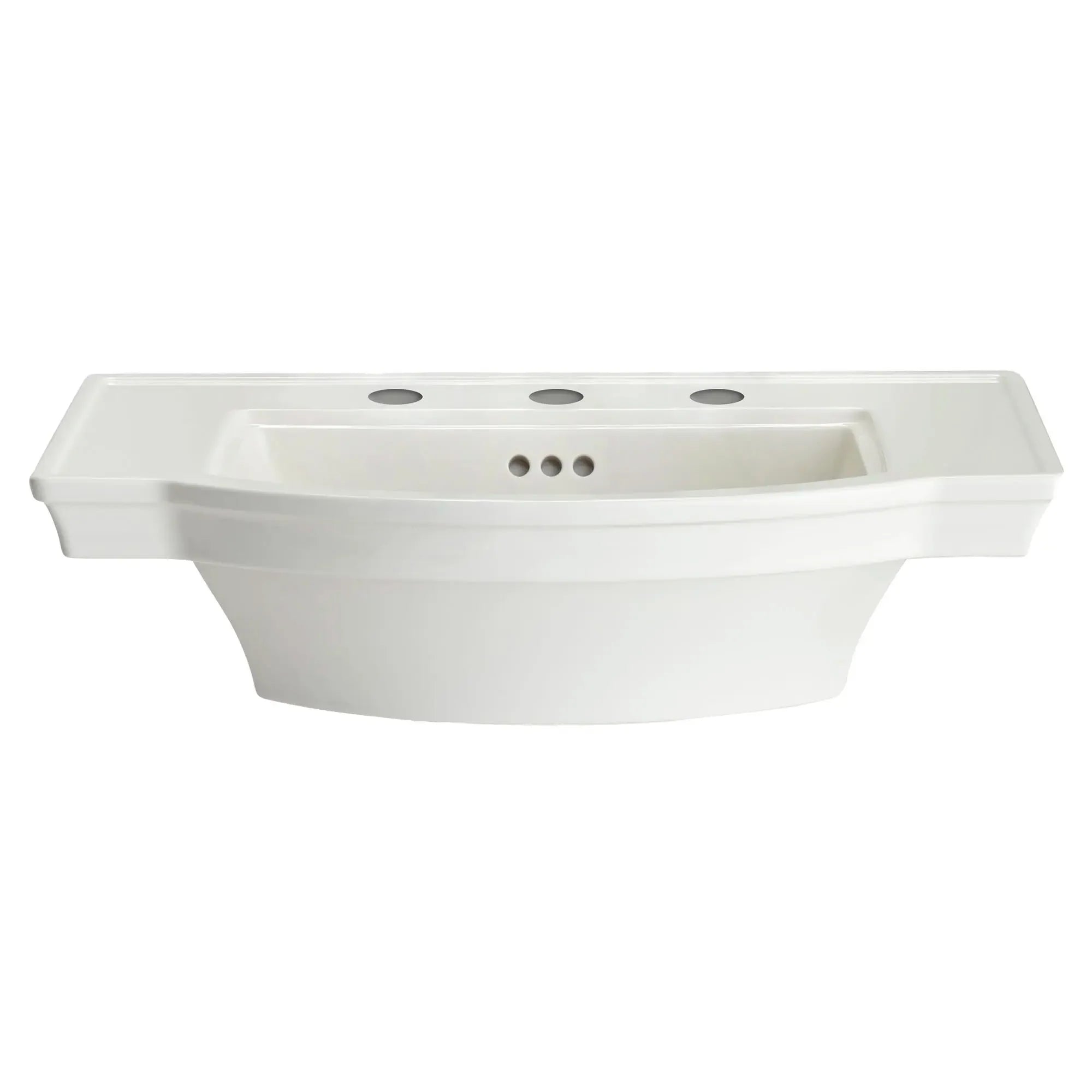 Estate® 8 Inch Widespread Pedestal Bathroom Sink Top - Modern Vanity Basin for Powder Room & Guest Bathroom Decor