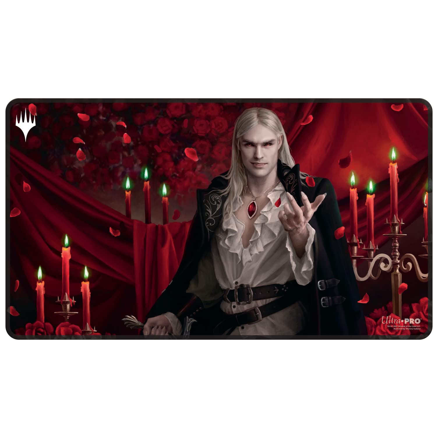 Magic: The Gathering - Innistrad Crimson Vow Stitched Playmat V2 Featuring Sorin | Premium Gaming Mat for MTG, TCG & Board Games | Perfect for Home Game Nights, PC Mousepad & Tabletop Battles