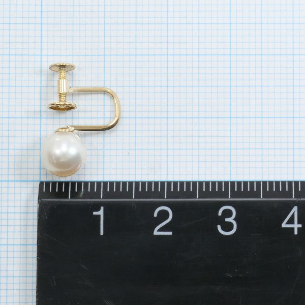 18K Yellow Gold Pearl Earrings for Women - Classic Elegant Stud Earrings with Freshwater Pearls - Perfect for Weddings, Parties & Everyday Wear