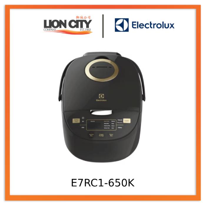 Electrolux E7RC1 650K 1.8L Electric Rice Cooker - Perfect for Home, Dorm & Small Kitchen - Fast Cooking & Keep Warm Function