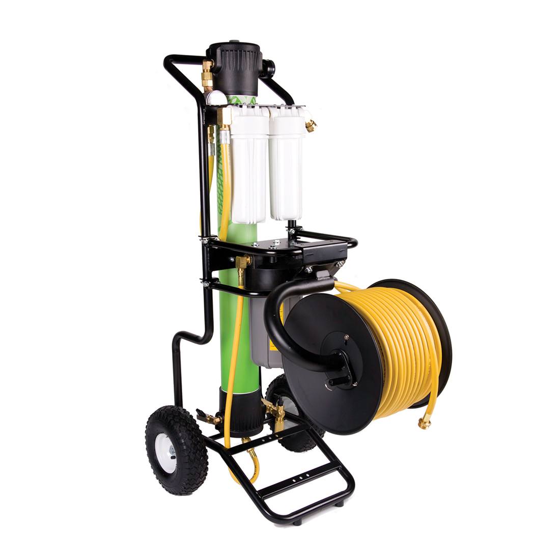 Pulex Heavy Duty Retractable Garden Hose Reel with 100ft Hose - Perfect for Lawn, Garden, and Outdoor Watering