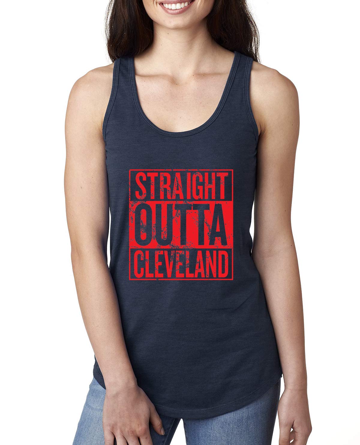 Straight Outta Hometown Fan Team Pride Women's Racerback Tank Top - Fantasy Baseball Jersey for Women - Perfect for Game Day, Sports Events & Fan Apparel