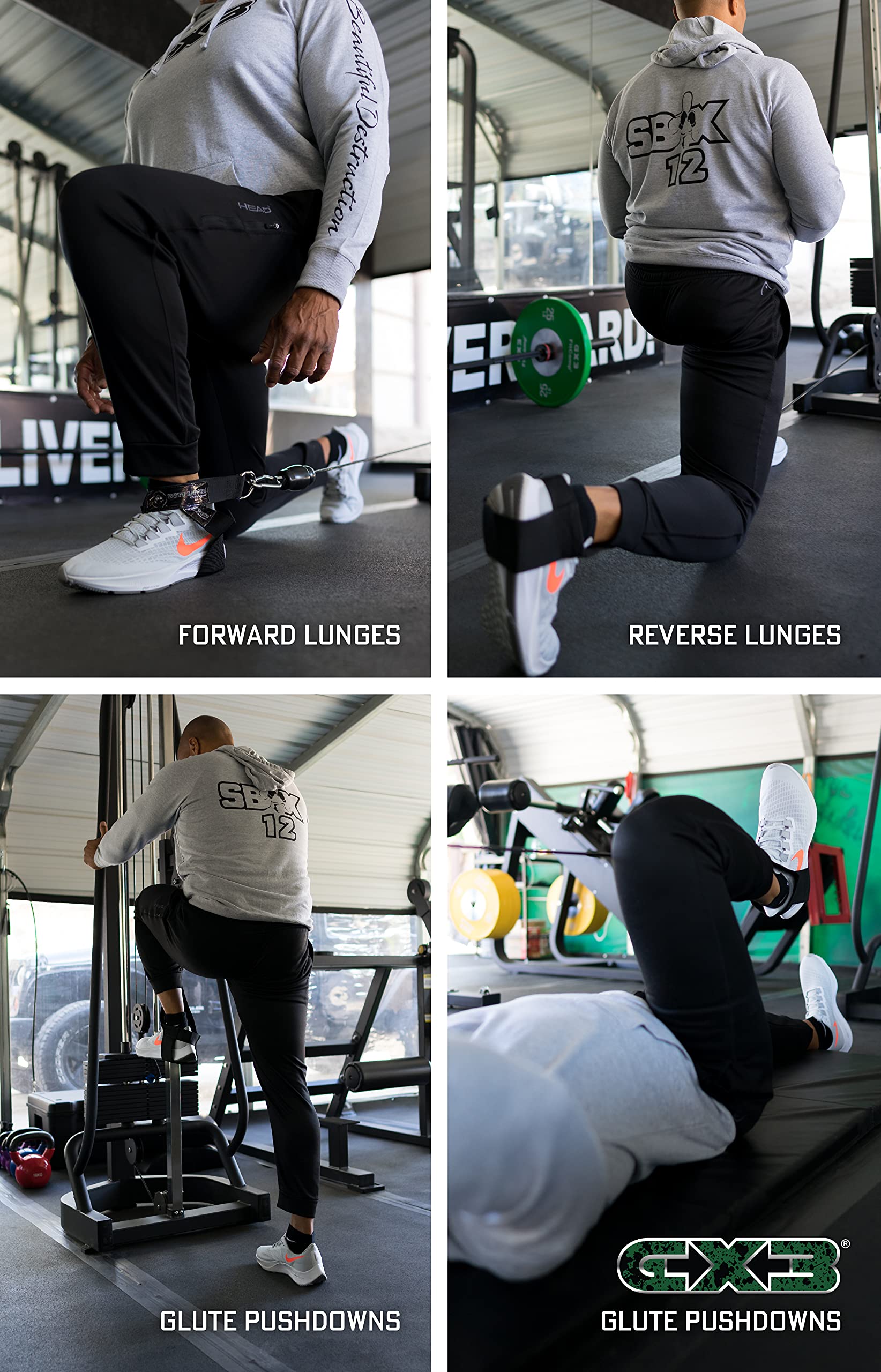 Booty Lifter for Glute Workouts - Attaches to Foot for Glute Activation - Cable Machine & Resistance Band Compatible - Lift, Shape & Strengthen Glutes - Perfect for Home Gym, Leg Day & Booty Building Routines