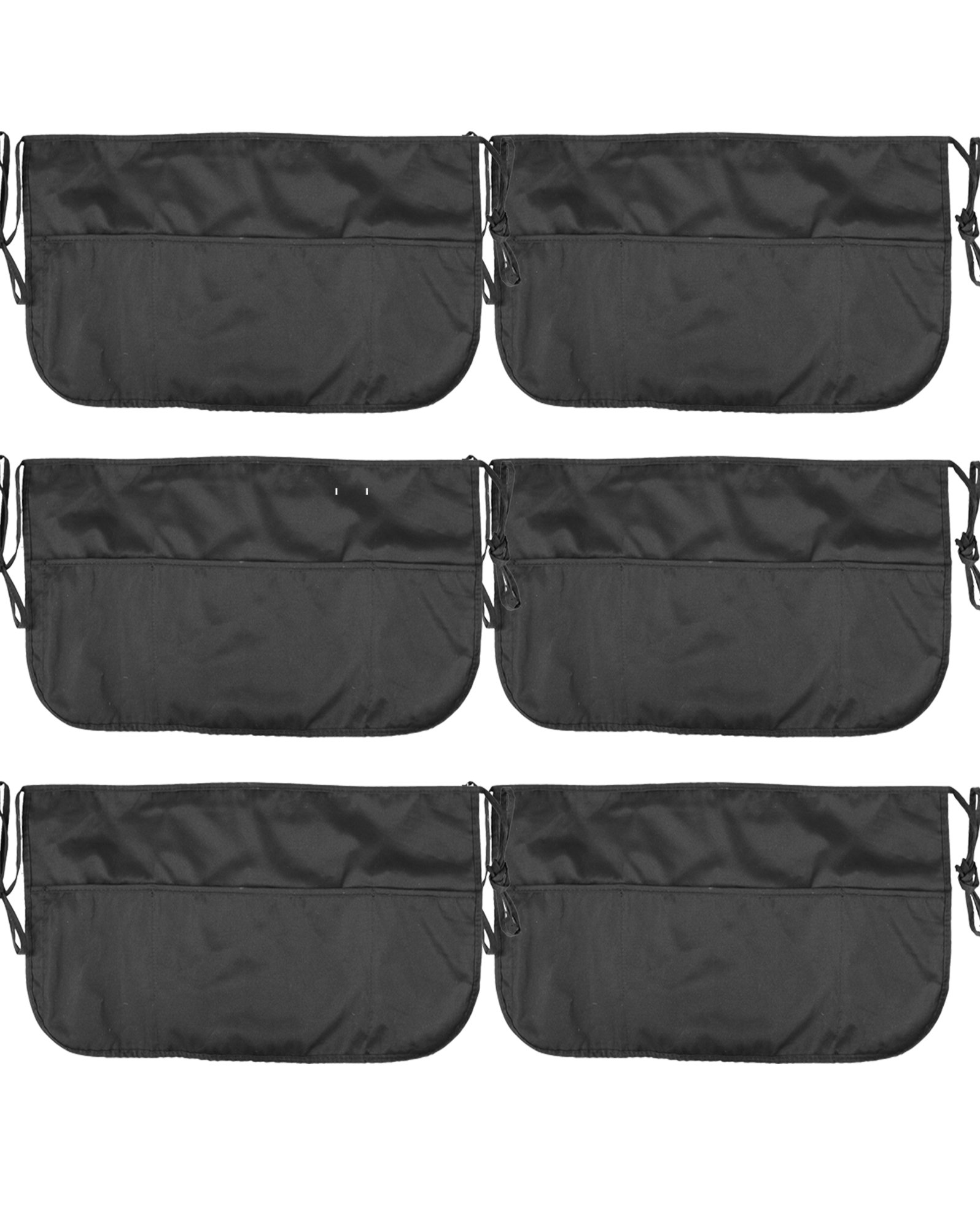 Waterproof Double-Sided 3-Pocket Waist Apron with Pen Holder for Servers, Bartenders, Cooking & Crafts | Ideal for Restaurant Work, Bar Service, Home Cooking & DIY Projects