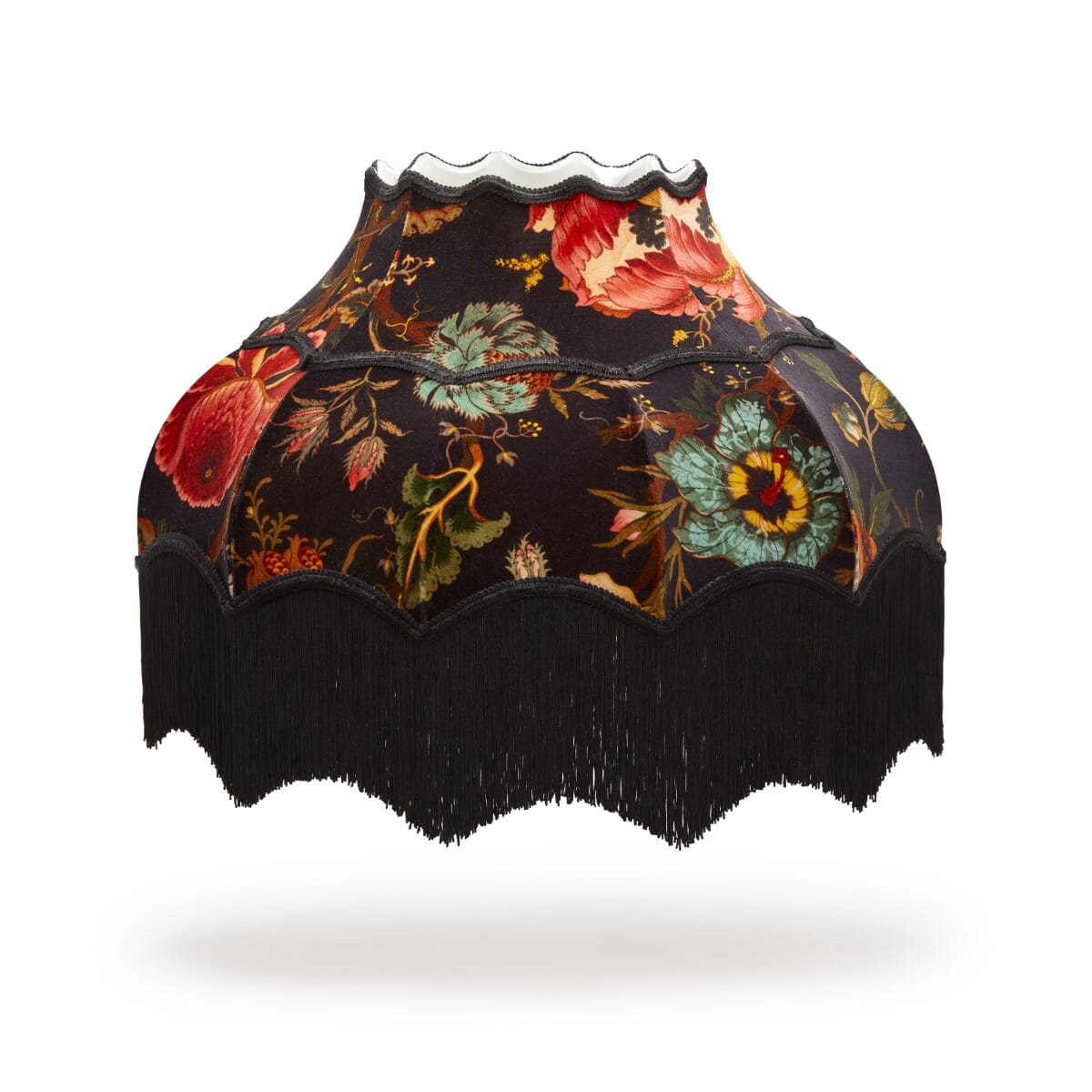 ARTEMIS Velvet Isabella Lampshade - Black Lampshade for Bedroom, Living Room & Office Decor | Elegant Home Lighting Accessory