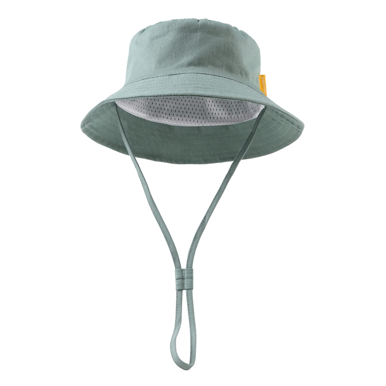 JANGANSA Cotton Baby Sun Hat for Boys & Girls - UPF 50+ UV Protection Bucket Hat for Toddlers & Infants - Summer Beach, Outdoor Play, and Travel Essential