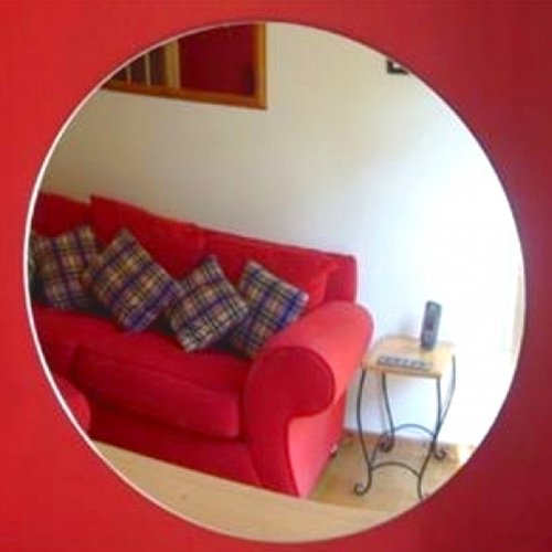 45cm Round Wall Mirror - Decorative Circle Mirror for Living Room, Bedroom & Bathroom | Modern Home Decor & Vanity Mirror