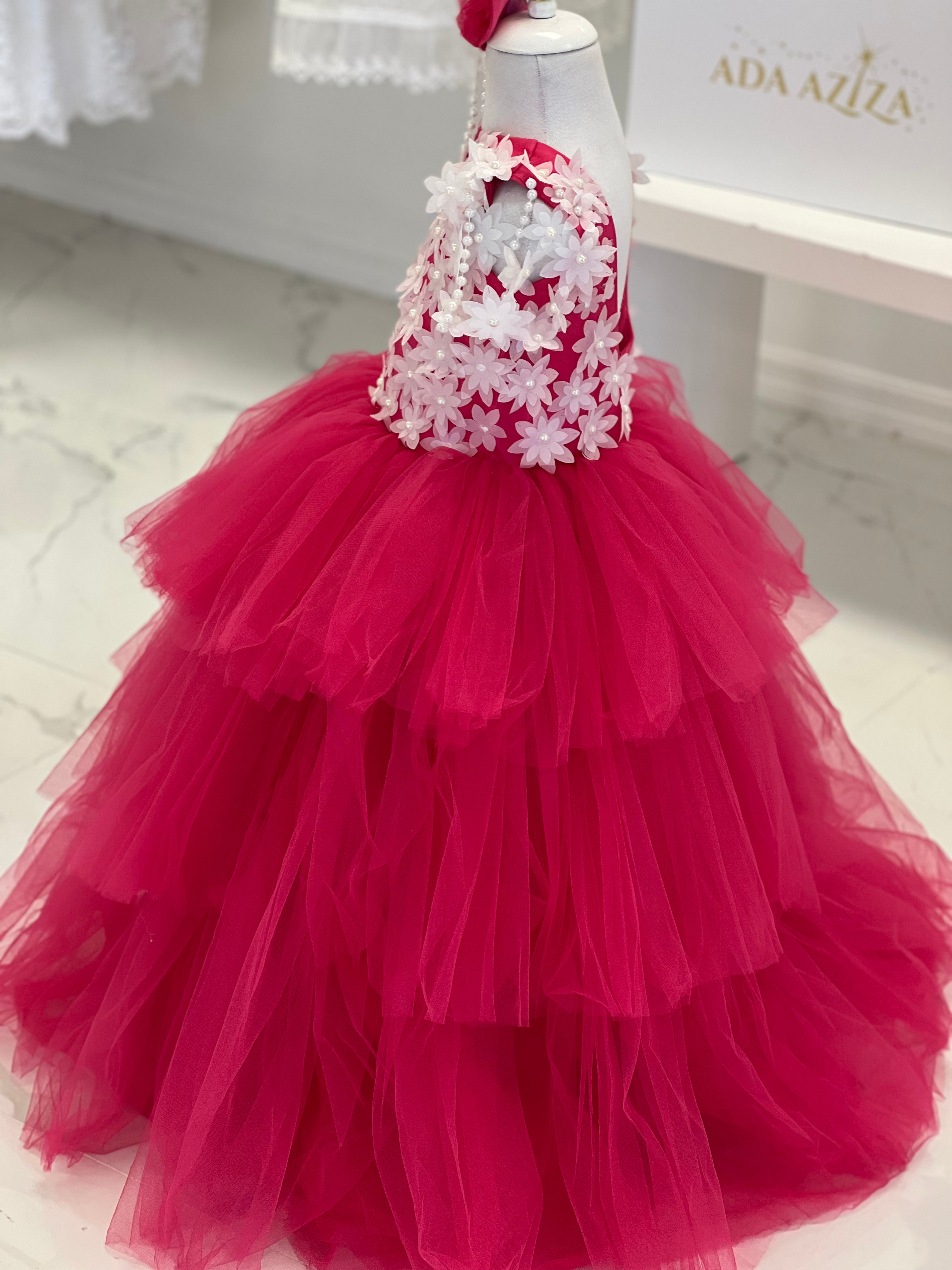 Abigail Dress Fuchsia - Elegant Women's Party Dress for Evening Events & Special Occasions