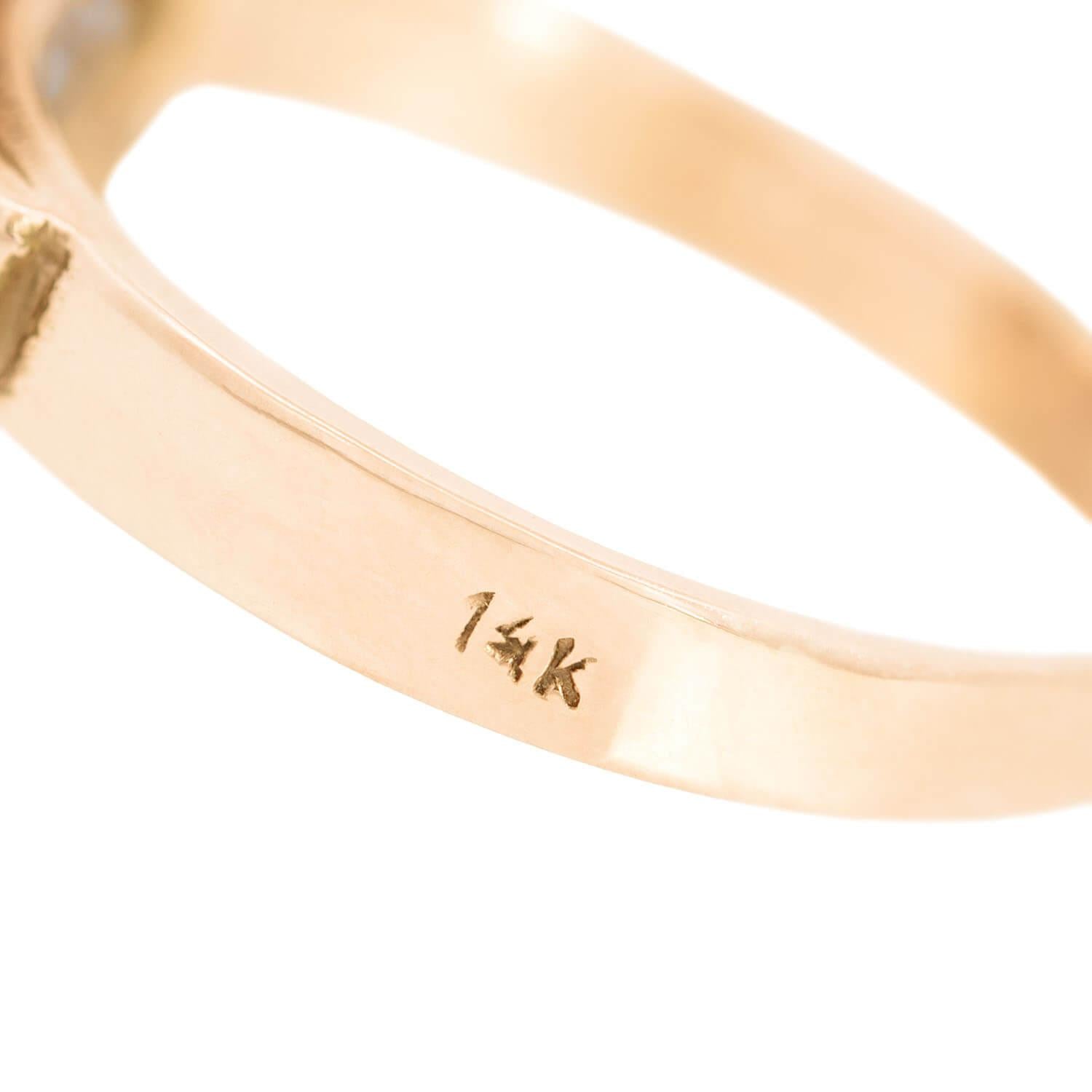 Art Deco 14k Gold Moonstone Statement Ring for Women - Vintage Inspired Cocktail Jewelry for Evening Parties & Special Occasions
