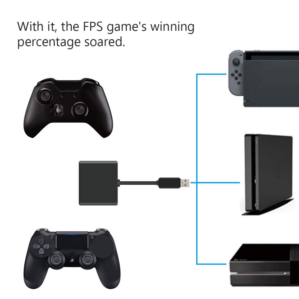 Wireless Keyboard and Mouse Adapter for Nintendo Switch - Plug & Play Game Controller Converter with High Sensitivity & No Input Lag | Perfect for Gaming, Streaming & Esports Tournaments