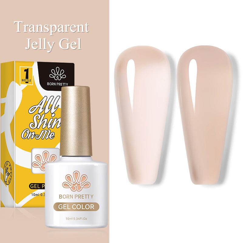 Nude Jelly Gel 10ml - Natural-Looking Nail Polish for Everyday Wear - Perfect for Manicures, Pedicures & Salon Use