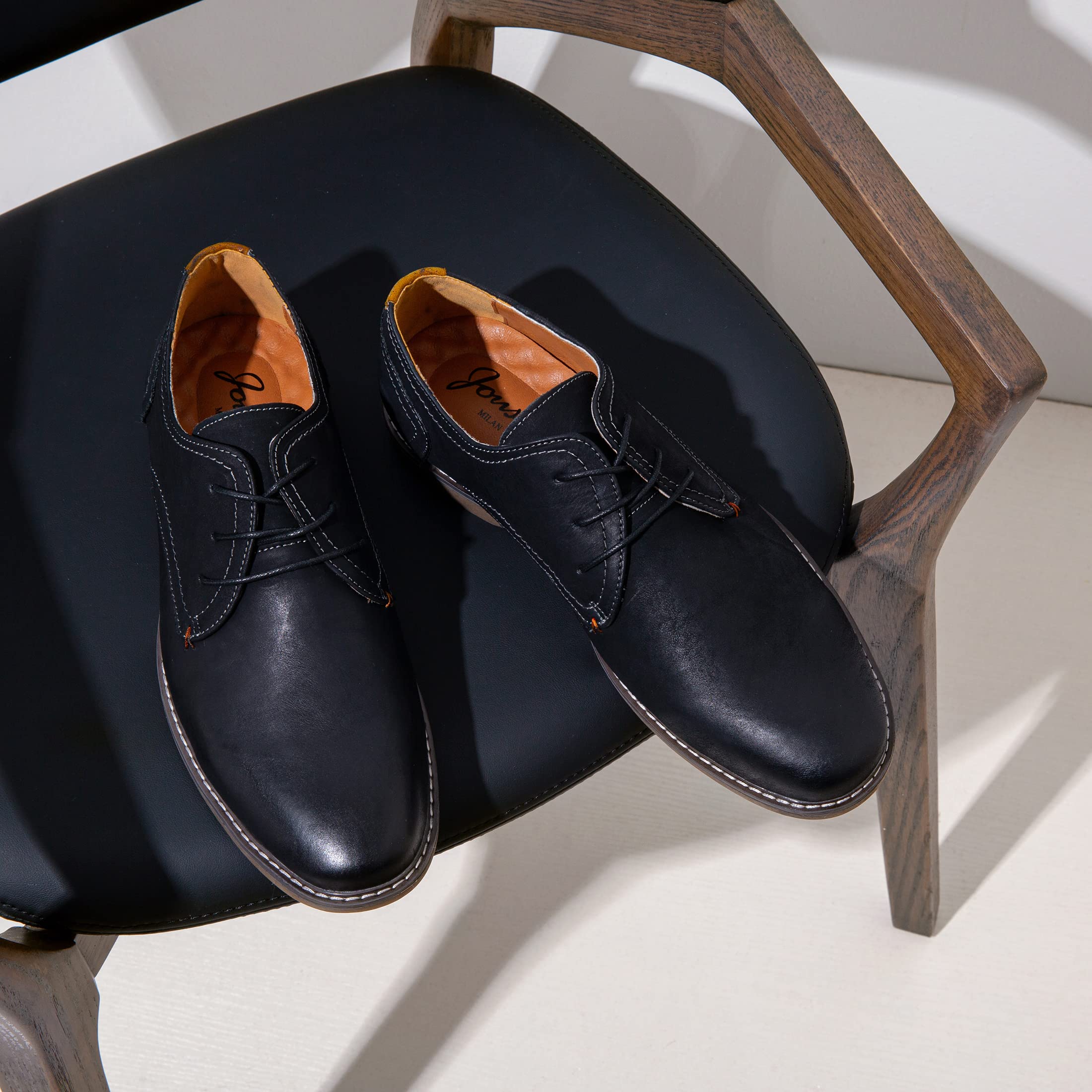 Jousen Men's Suede Casual Dress Shoes - Classic Business Loafers for Office & Formal Events | Comfortable & Stylish Men's Footwear