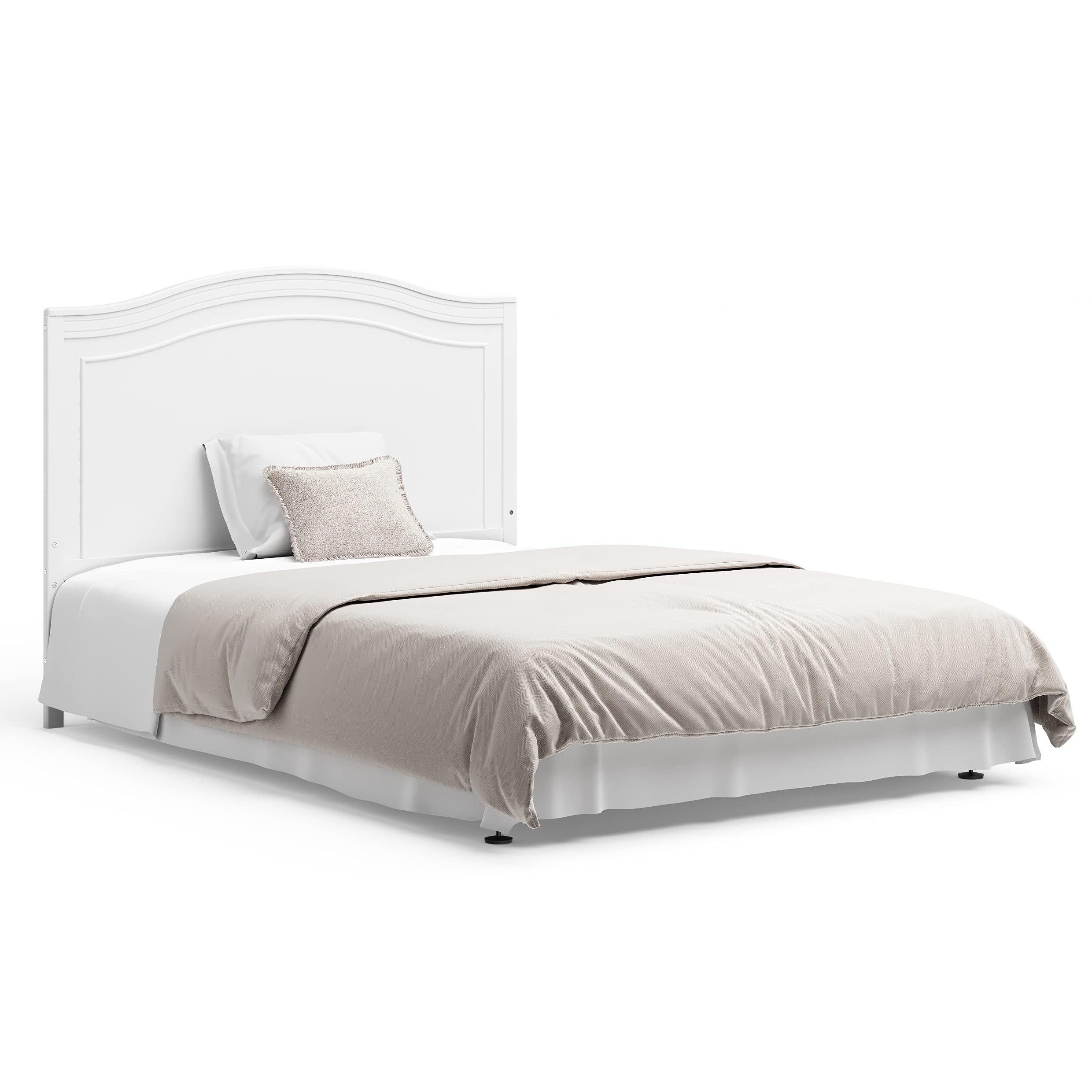 Graco Paris Convertible Crib & Mattress Set - GREENGUARD Gold Certified Baby Crib with Included Mattress, White Nursery Essentials for Newborns & Toddlers | Perfect for Modern Nursery, Daycare or Guest Room Setup