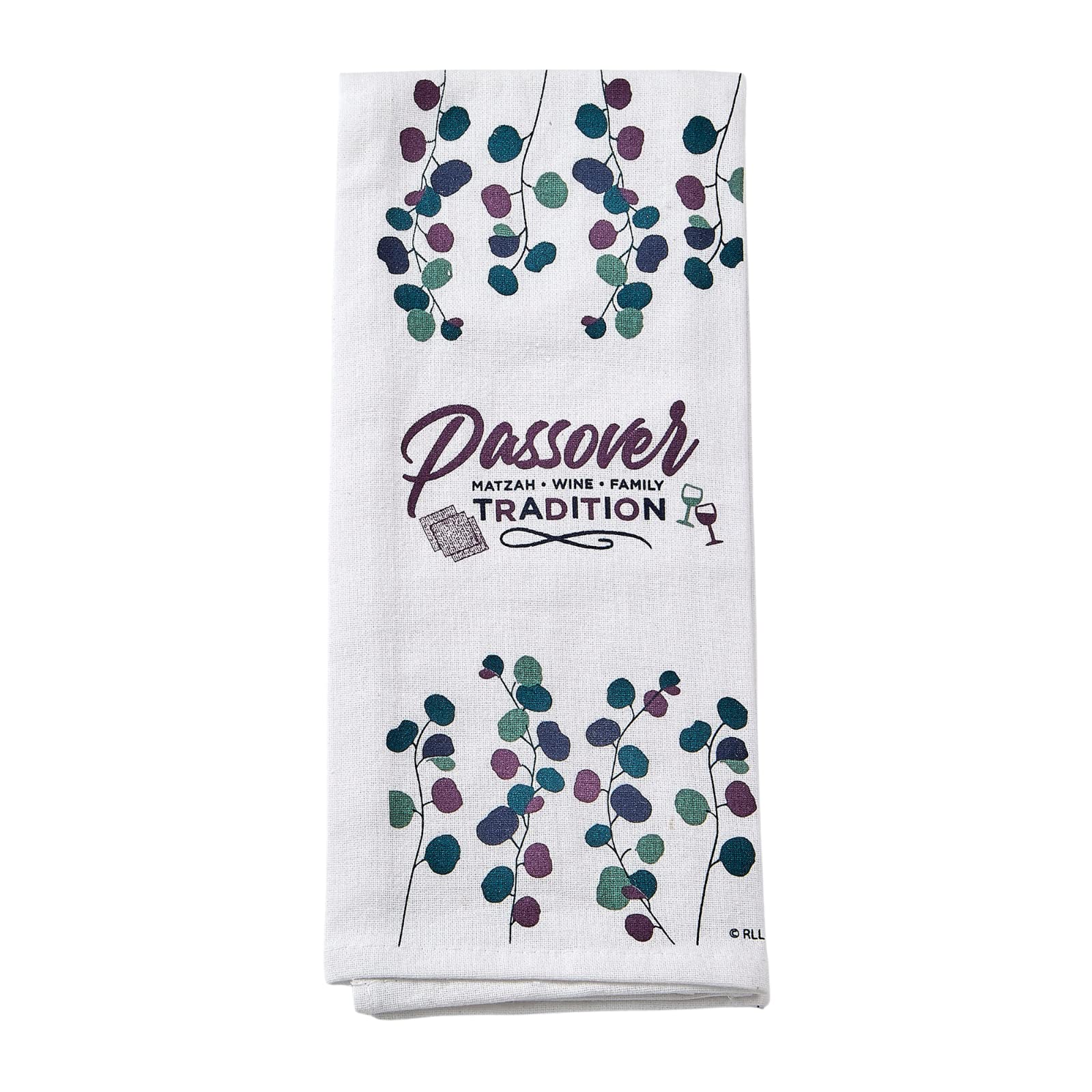 Rite Lite Passover Hostess Gift - Stylish & Elegant Hand Towel for Jewish Holiday Party & Pesach Seder | Kitchen Table Decor & Spring Blossoms Design | Perfect for Home Entertaining & Holiday Gatherings