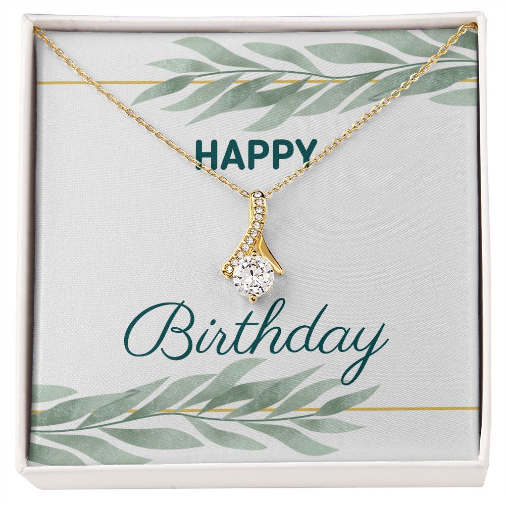 Birthday Jewelry Gift for Women - Elegant Cubic Zirconia Necklace in Sterling Silver or Gold Plated | Perfect for Anniversary, Valentine's Day & Special Occasions