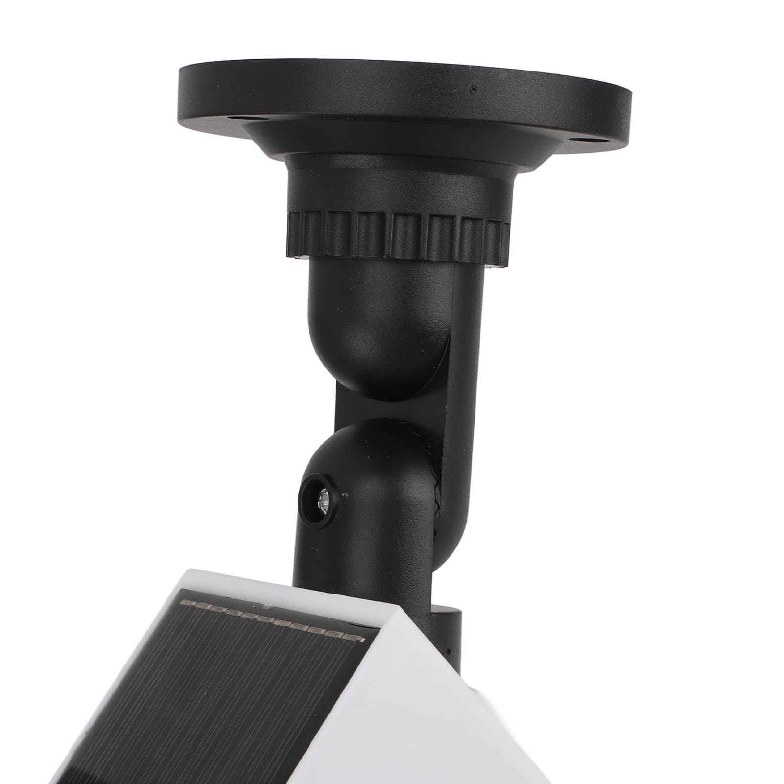 Solar Fake Security Camera with Flashing LED - Outdoor/Indoor Dummy Surveillance Camera - Solar Powered Decoy for Home, Office & Business Security (Weatherproof & Easy Installation)