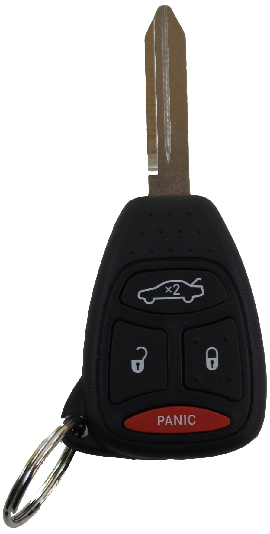Genuine Chrysler 5183349AA Blank Key with Transmitter - Replacement Car Key Fob for Dodge, Jeep, Chrysler Vehicles - Perfect for Key Replacement & Remote Start Functionality