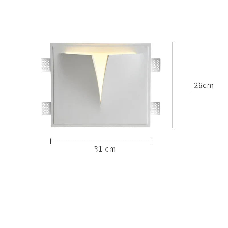 Minimalist Modern Edge Wall Light - Set of 2, LED Wall Sconce for Bedroom, Living Room, Hallway & Staircase Lighting