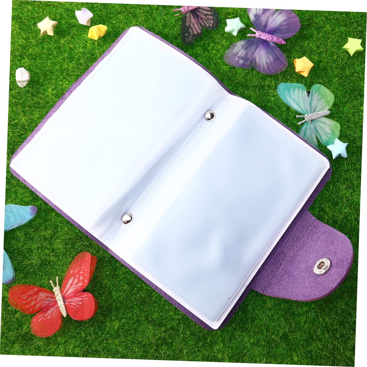 Beavorty 1pc Purple Nail Stencils & Stamping Plates Organizer Case - Nail Art Design Templates, Credit Card Protector - Perfect for Manicure Salons, Travel & Professional Nail Technicians