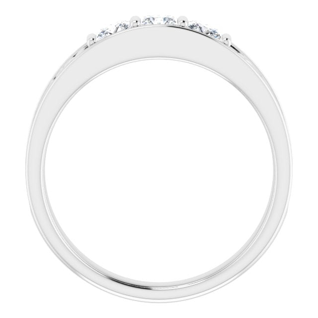 1.0 CTW Princess Cut Diamond Men's Ring with Filigree Accent - Elegant Wedding Band, Anniversary Gift for Him, Perfect for Engagements & Special Occasions