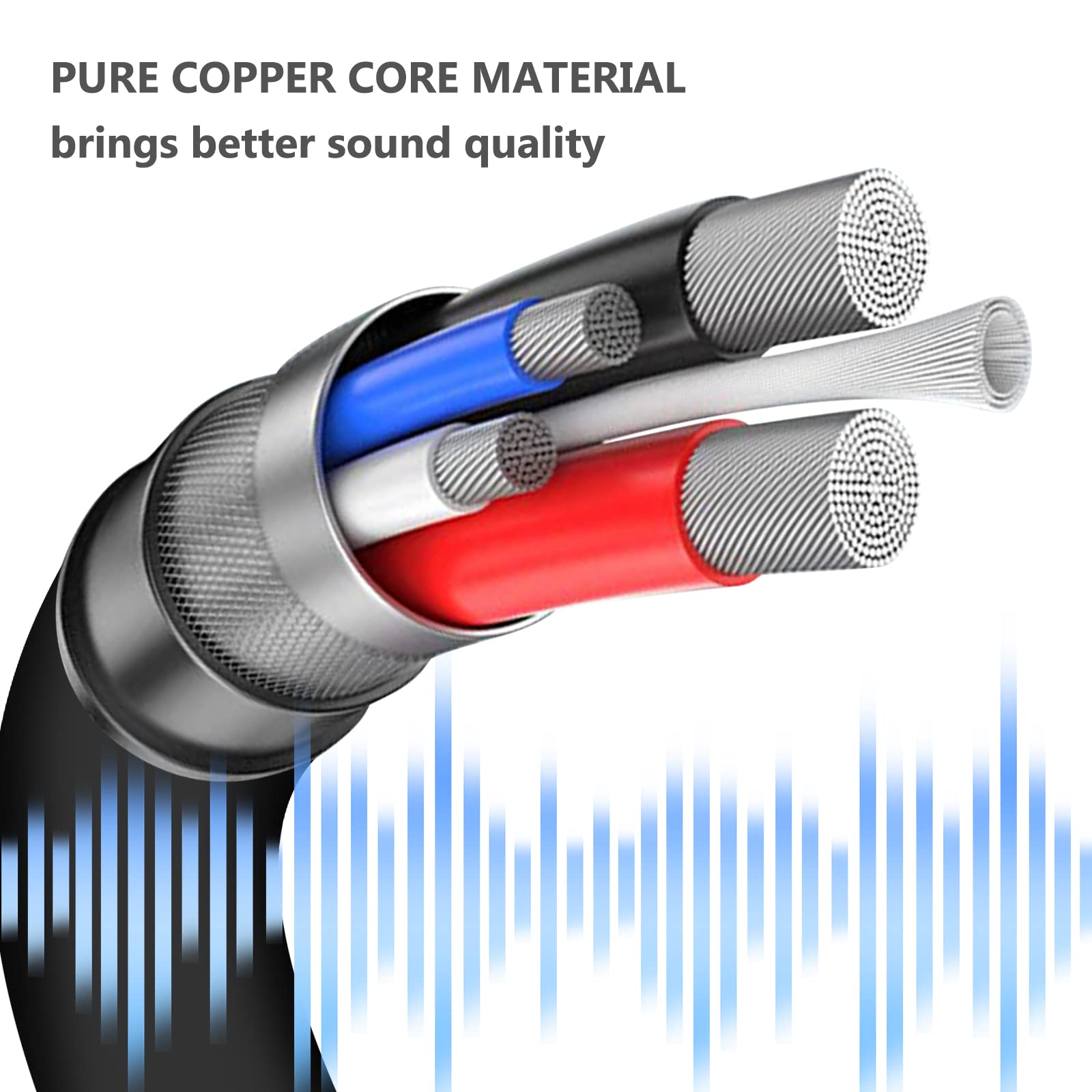 Premium RCA to 3.5mm Audio Cable - 6.6ft Stereo Y Splitter Cord with Gold-Plated Connectors for Smartphones, Speakers, HDTV, Home Theater & Car Audio Systems - High-Quality Audio Transmission for Enhanced Sound Experience