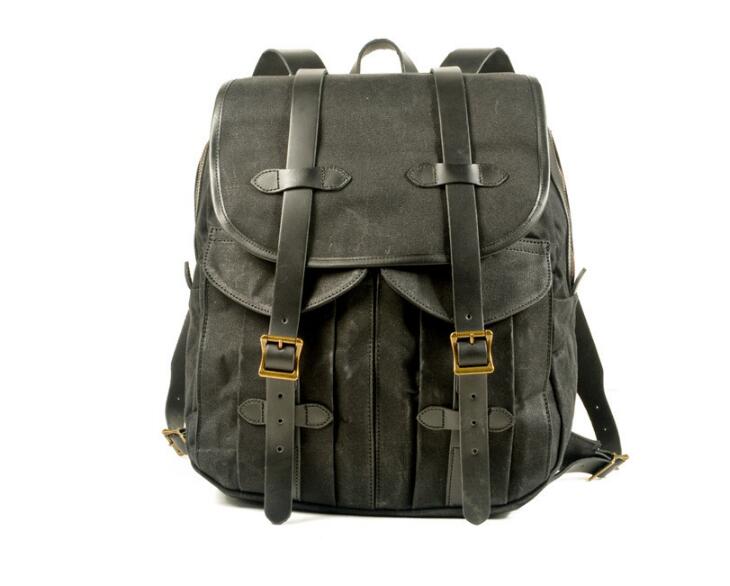 Large Women's Canvas Backpack - Durable Travel & School Bag in Green, Brown, Black | Perfect for College, Hiking & Everyday Use