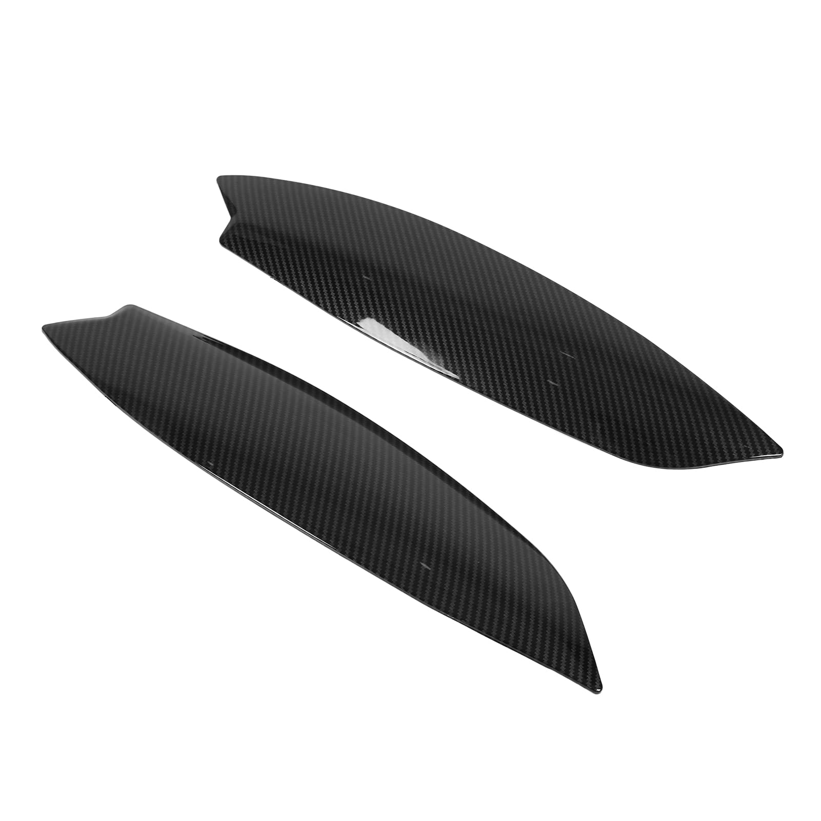 Carbon Fiber Headlight Eyelid Covers - Stylish ABS Plastic Lightweight Decorative Stickers for Cars | Easy to Install & Replace | Perfect for Customizing Vehicle Appearance & Headlight Protection