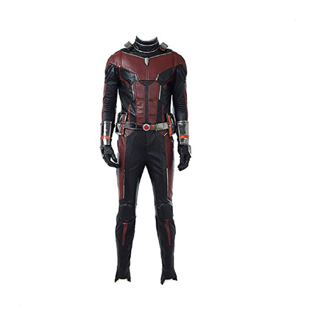 COMSHOW Ant-Man Costume Full Set with Helmet & Gloves - Marvel Superhero Cosplay Outfit for Men - Perfect for Halloween, Comic Con & Cosplay Events