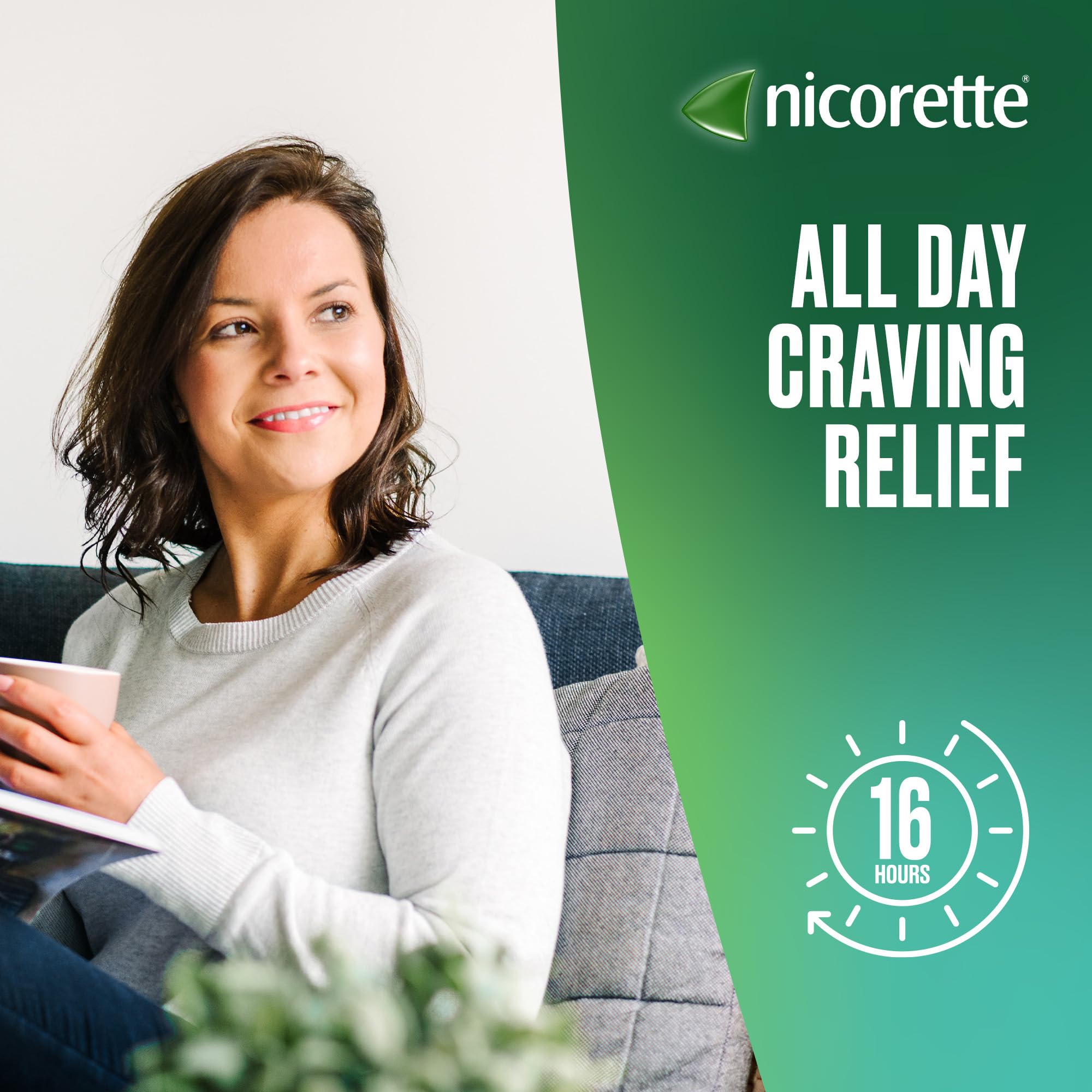 Nicorette InvisiPatch 10mg Step 3 Nicotine Patches (7 Count) - Smoking Cessation Aid for All-Day Craving Relief, Discreet & Convenient Quit Smoking Solution - Perfect for Work, Travel, and Daily Activities