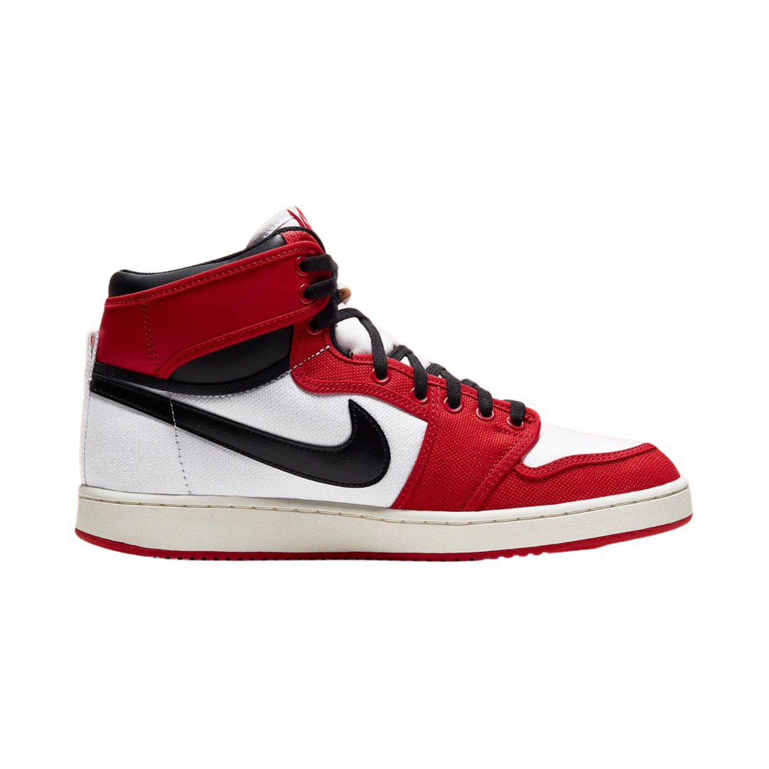 Air Jordan 1 High Retro KO Chicago 2021 Sneakers - White, Black & University Red Colorway - Perfect for Basketball, Streetwear & Sneaker Collectors
