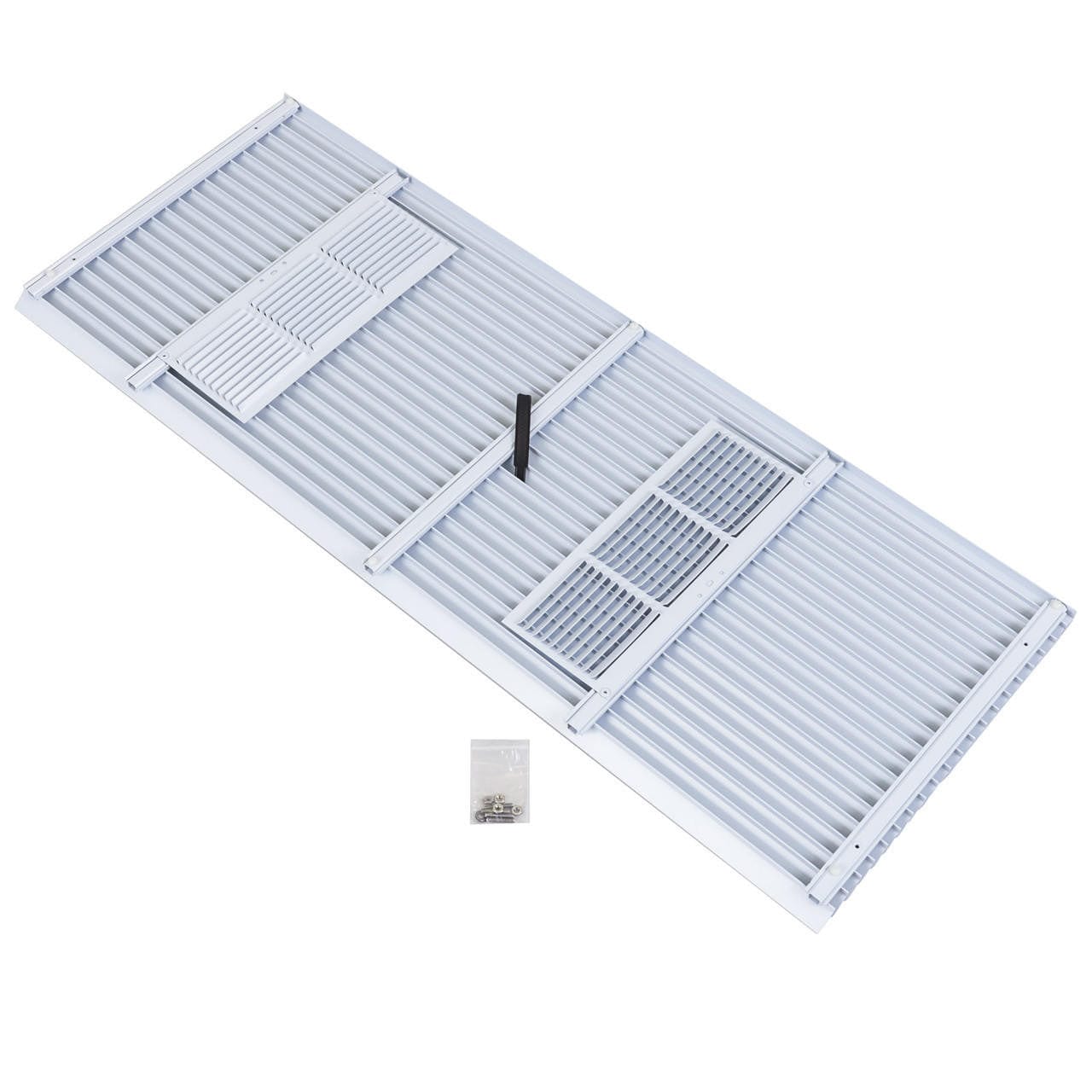 Amana AGK01QW Architectural Aluminum Grille - Baked Enamel Finish Wall Sleeve in Quiet White | HVAC Vent Cover for Home & Office Airflow Control