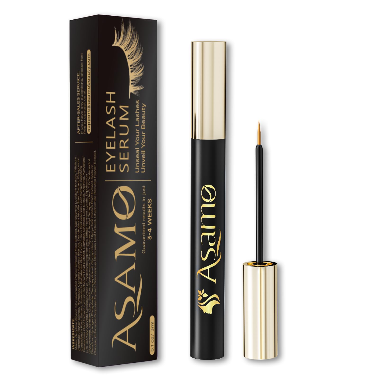 Eyelash Growth Serum with 15 Natural Plant Extracts – Lengthen & Strengthen Lashes for Fuller Look | Vegan, Cruelty-Free Lash Enhancer | Perfect for Daily Use & Special Occasions